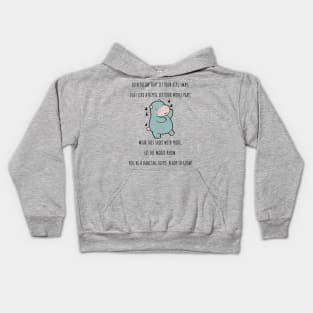 Cute Hippo Dancing Kids Hoodie